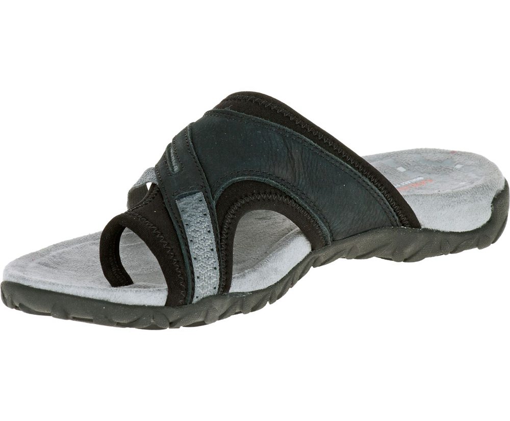 Sandalias Mujer - Merrell Terran Post Ii - Blancas/Negras - YCLI-46928